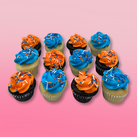 Oilers Mini Cupcakes